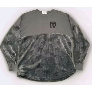 Walt Disney World Spirit Jersey Sweater Womens Mickey Mouse‎ Grey Sweatshirt XS